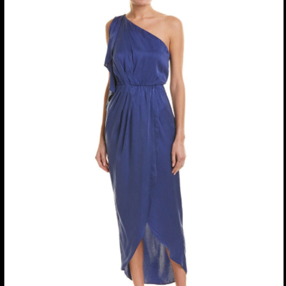 Alice + Olivia Oleta Silk-Blend Dress  Excellent